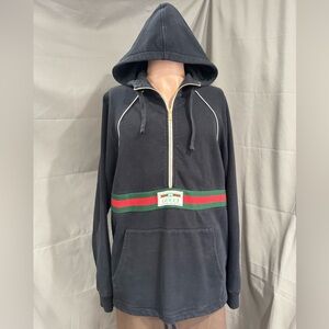 SOLD Gucci French Terry Half-Zip Hoodie Size Small